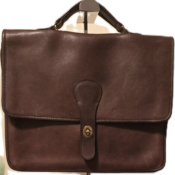Rare Coach School bag/Messenger/Briefcase bag ~ Vintage No. 823-0100 ~ Brown - Picture 1 of 11